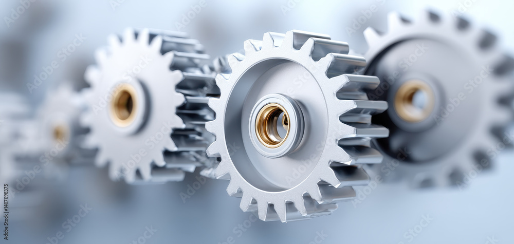 Innovative gear system showcasing precision engineering and mechanical design, ideal for enhancing productivity in various industries