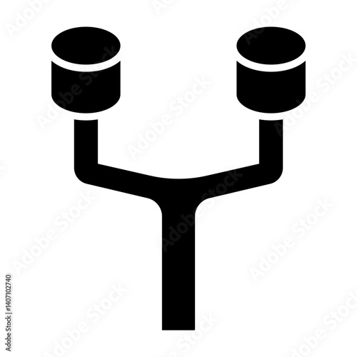 Exhaust Pipe Vector Glyph Icon Design