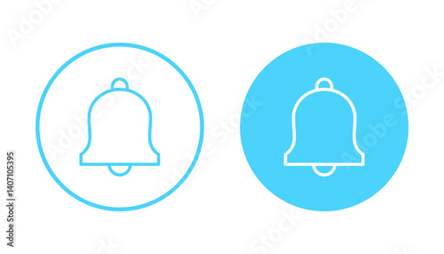 Bell icon vector. Notification sign and symbol for web site design