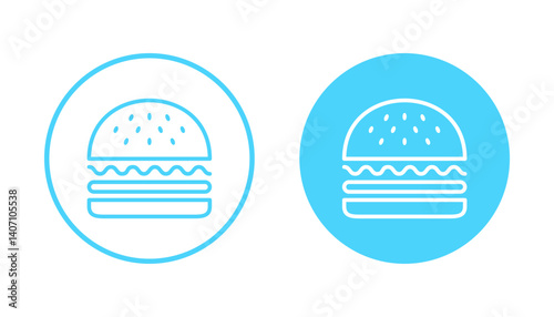 Burger icon vector. burger sign and symbol. hamburger