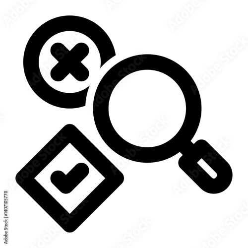 AB Testing, Split Test, Variant Testing Outline Icon