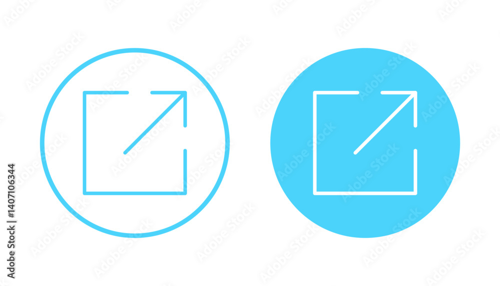 External link icon vector. link sign and symbol. hyperlink symbol External link icon vector. link sign and symbol. hyperlink symbol