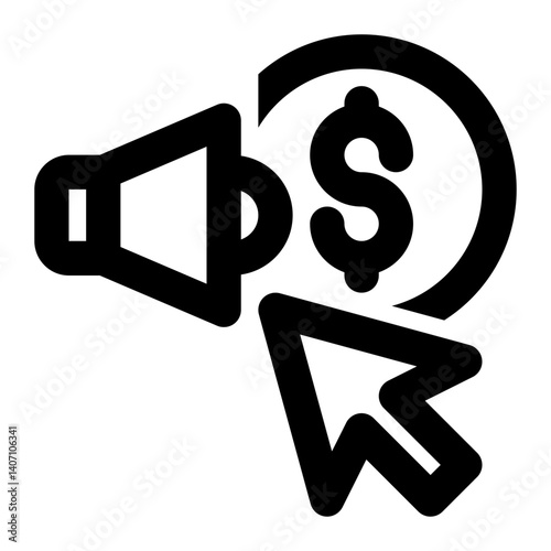 Audio Monetization, Audio, Monetize Outline Icon
