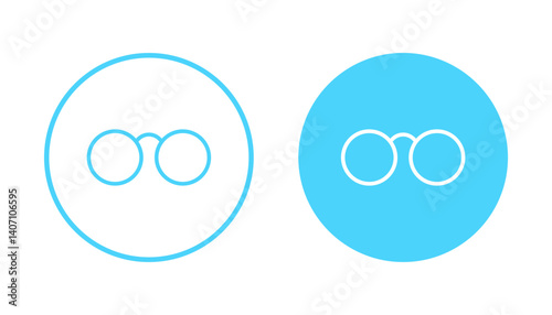 Glasses icon vector. Glasses sign and symbol