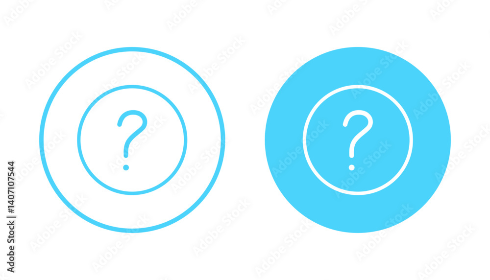 Question icon vector. question mark sign and symbol Question icon vector. question mark sign and symbol