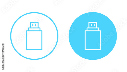Usb icon vector. Flash disk sign and symbol. flash drive sign.