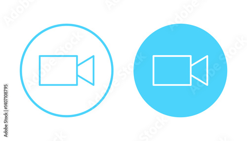 Video icon vector. video camera sign and symbol. movie sign. cinema