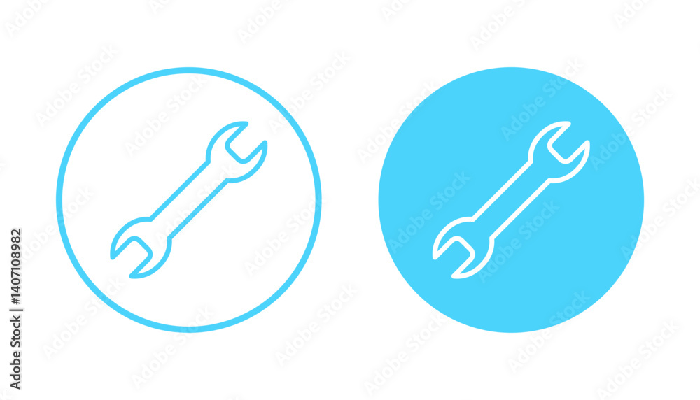 Wrench icon vector. repair icon. tools sign and symbol Wrench icon vector. repair icon. tools sign and symbol