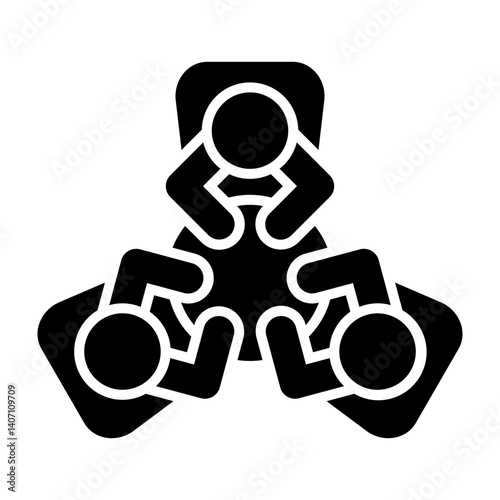 Collaborative Workshop  Vector Glyph Icon Design