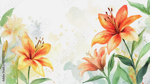 Elegant wedding invitation card background . Minimal hand painted watercolor botanical flowers texture template background. Design for wedding, vip cover, poster, rsvp moderncard.Valentine's Day