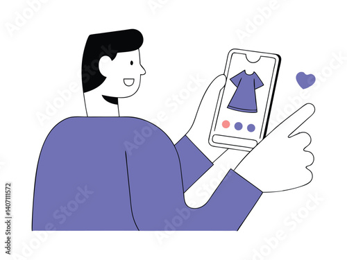 Vector illustration of a doctor with a syringe, cartoon woman holding a phone and water photo