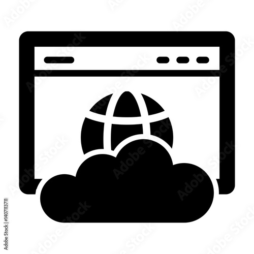 PaaS Vector Glyph Icon Design