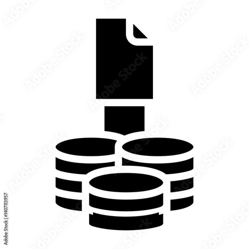 Redundancy Vector Glyph Icon Design