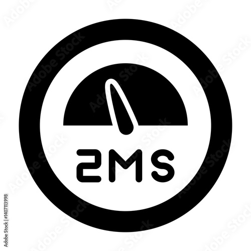 Latency Vector Glyph Icon Design