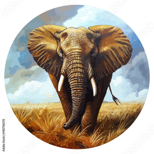 elephant, animal, vector, transparent background