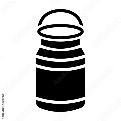Milk Pail Vector Glyph Icon Design