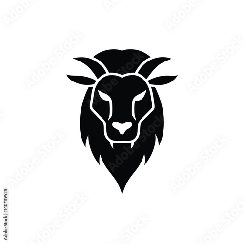 vector illustration of a bull
