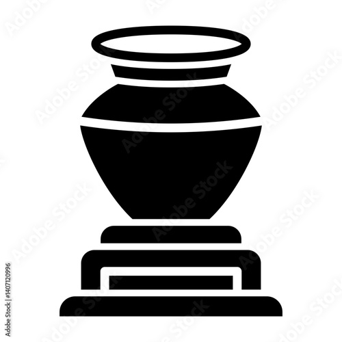 Pottery Vector Glyph Icon Design