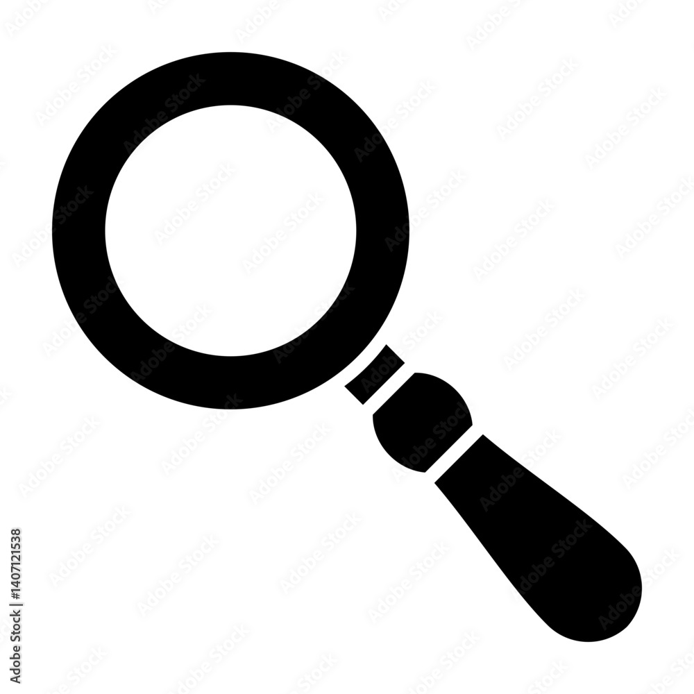 Magnifying Glass Vector Glyph Icon Design Magnifying Glass Vector Glyph Icon Design