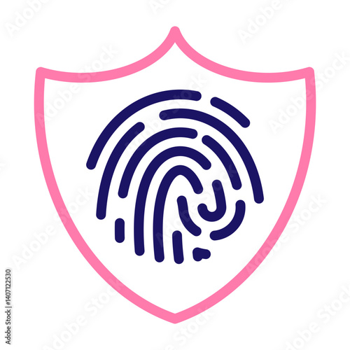 Access Control Vector Line Two Colors Icon Design