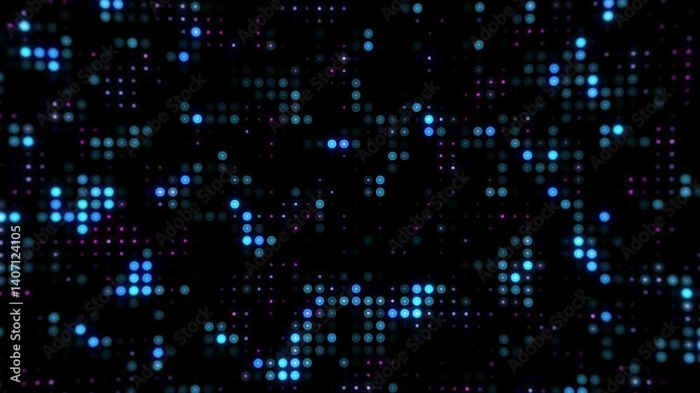 Abstract background with glowing particles moving Abstract background with glowing particles moving