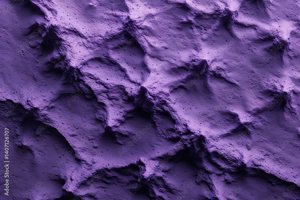Fototapeta premium Abstract Cool Purple Textured Crust of Volcanic Eruptive Background