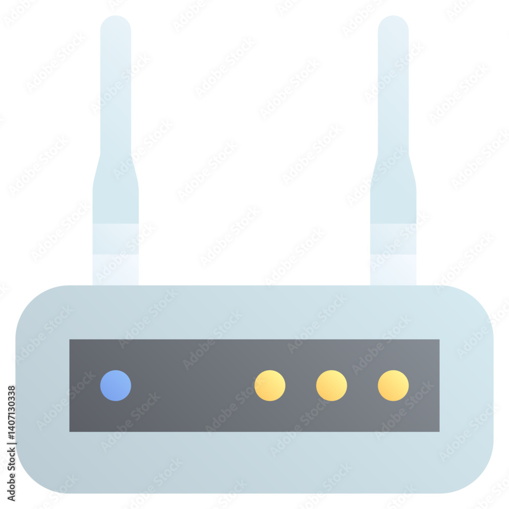 Fototapeta premium Modem. Editable vector icon, coloured.
