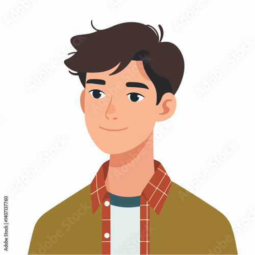 Vector of a friendly teenager