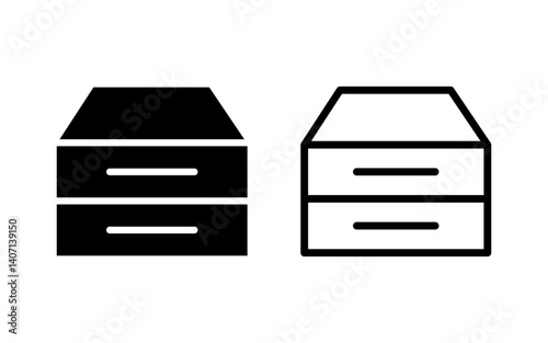 Archive folders icon vector illustration. Document vector icon. Archive storage icon.