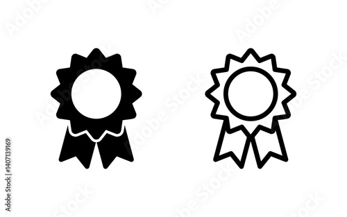 Badge icon vector illustration. Awards icon vector. Achieve sign and symbols. Stamp