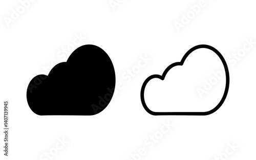 Cloud icon vector illustration. cloud sign and symbol