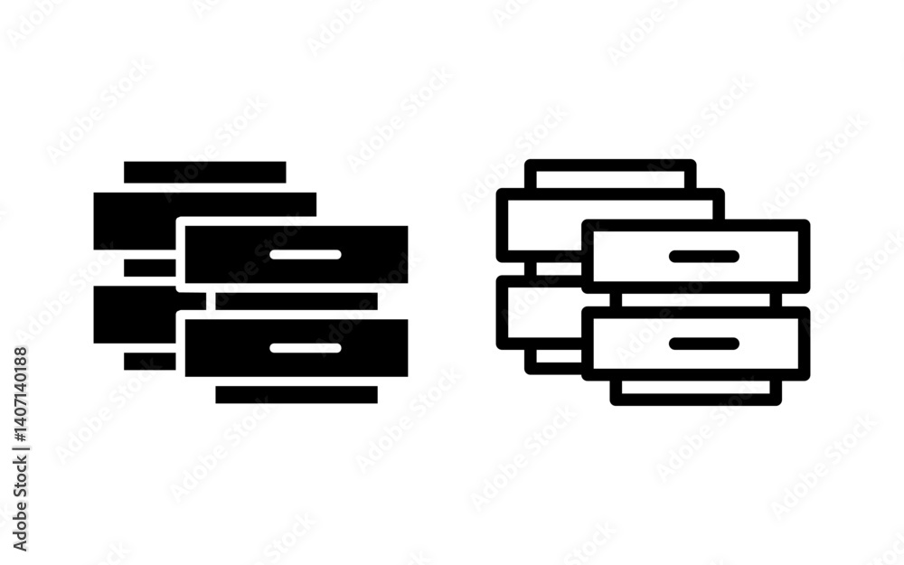 Database icon vector illustration. database sign and symbol Database icon vector illustration. database sign and symbol
