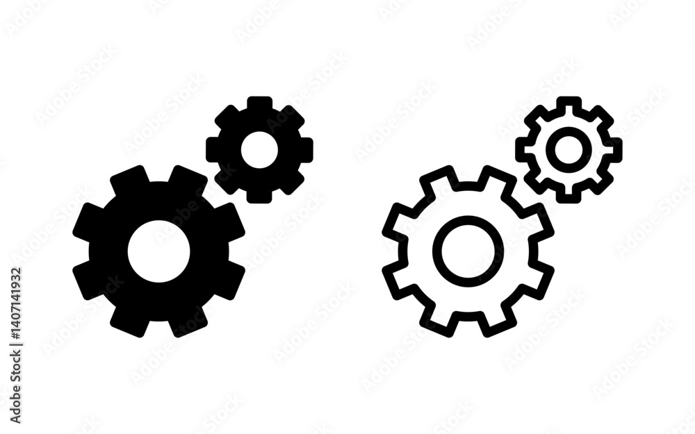 setting Icon vector illustration. Cog settings sign and symbol. Gear Sign setting Icon vector illustration. Cog settings sign and symbol. Gear Sign