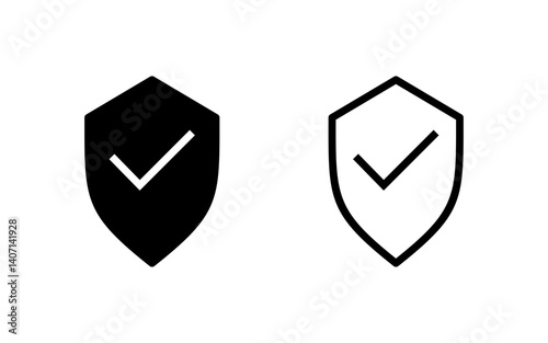 Free Download Shield check mark icon vector illustration. Protection approve sign. Insurance icon - GFXLoad