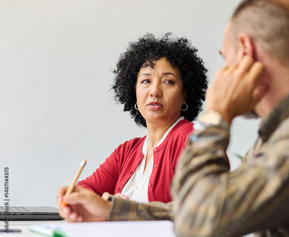 business meeting businesswoman woman office entrepreneur teamwork colleague group businessperson startup creative woman smart latina black mid aged mature conference seminar training