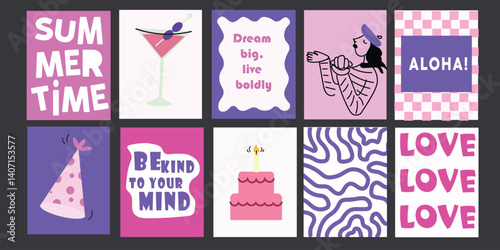 Abstract kitchen tools and ingredients in modern vector style. Great for culinary schools.

