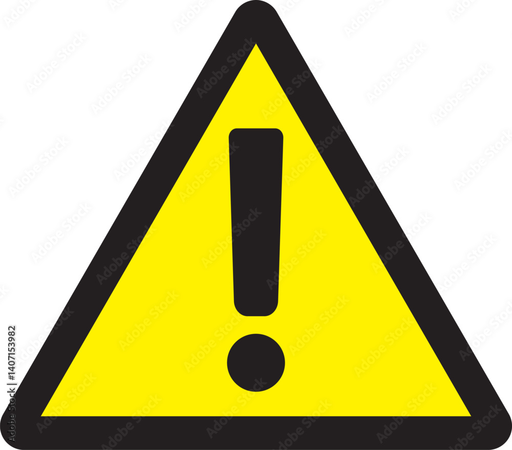attention sign black yellow attention sign black yellow