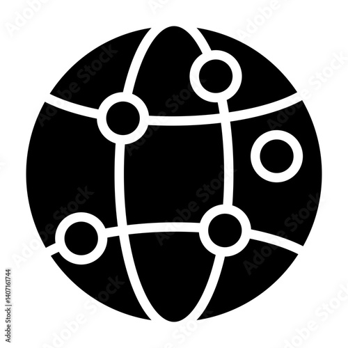 Worldwide Vector Glyph Icon Design