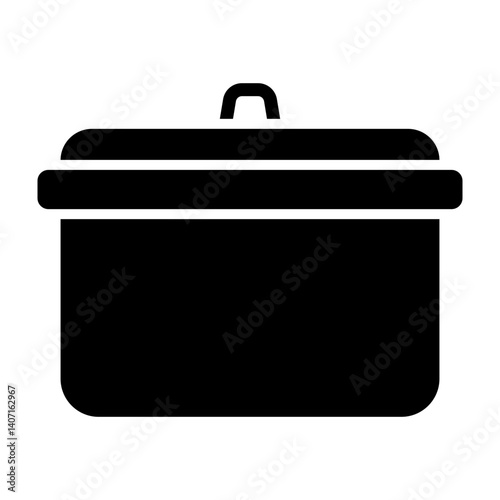 Cooking Pot Vector Glyph Icon Design