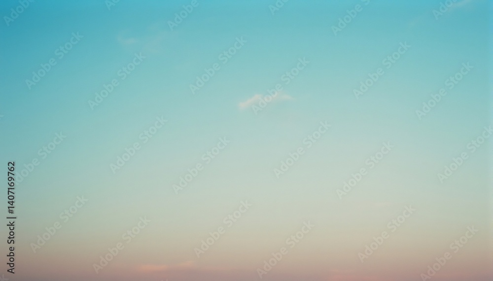 Fototapeta premium Azure Canvas: A serene expanse of pastel blue sky, brushed with delicate hints of color, provides a tranquil backdrop, perfect for evoking calmness.