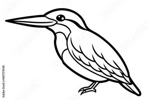 Minimalist Kingfisher