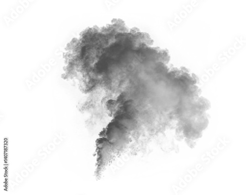 Black smoke and fire effect with burning heat and dark destruction. Abstract disaster background with fog, flames, and pollution. PNG ideal for dramatic, emergency, or environmental themes.