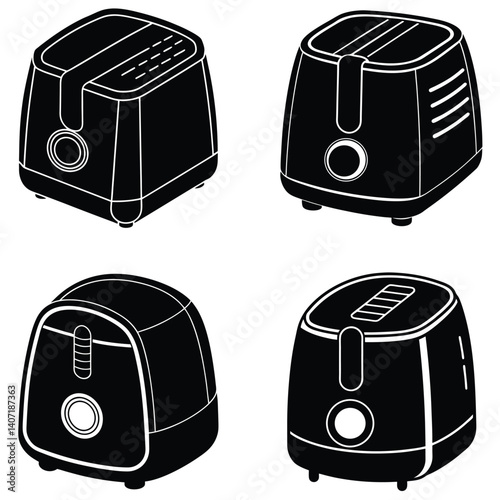 Air Flyer Vector Silhouetted Bundle Set Collection
