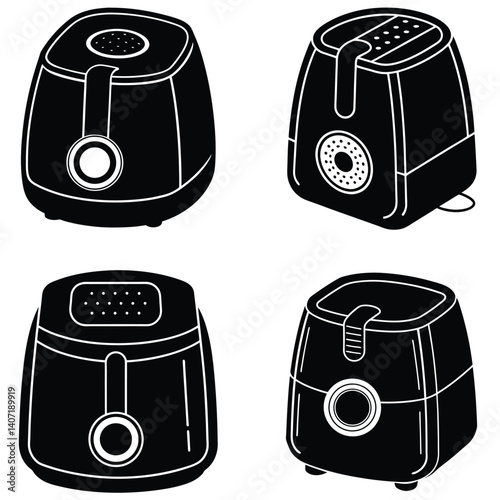 Air Flyer Vector Silhouetted Bundle Set Collection