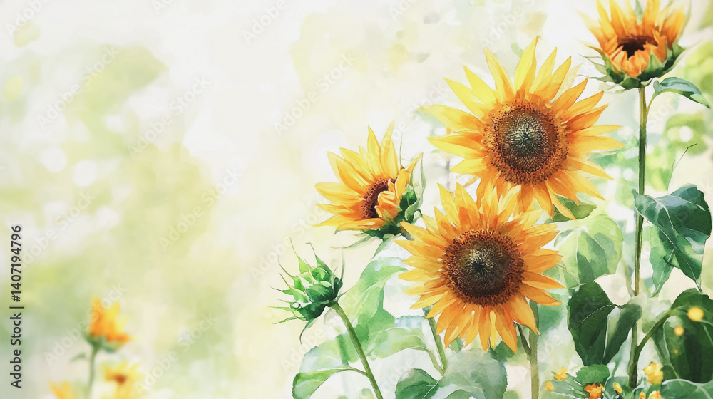 Obraz premium Elegant wedding invitation card background . Minimal hand painted watercolor botanical flowers texture template background. Design for wedding, vip cover, poster, rsvp moderncard.Valentine's Day