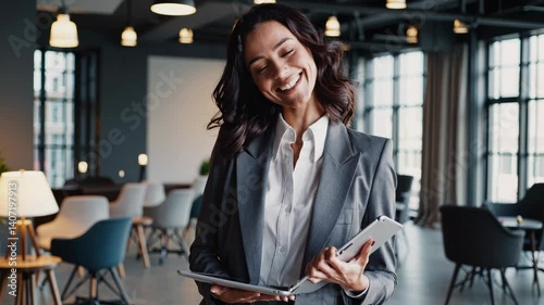 The Businesswoman with Tablet