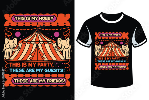 T-shirt with a playful twist for family gatherings