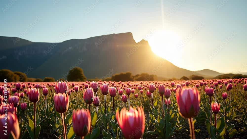 Morning Bloom at the Base of the Table