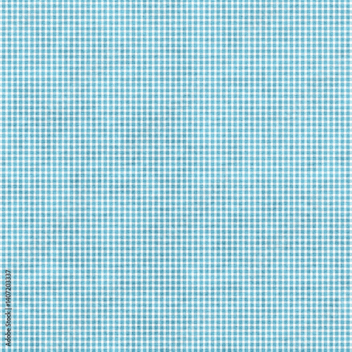 Blue plaid gingham, scottish tartan texture, grid graph paper with rhombus squares pattern, picnic napkin and curtain tablecloth, vector seamless geometric checkered fabric