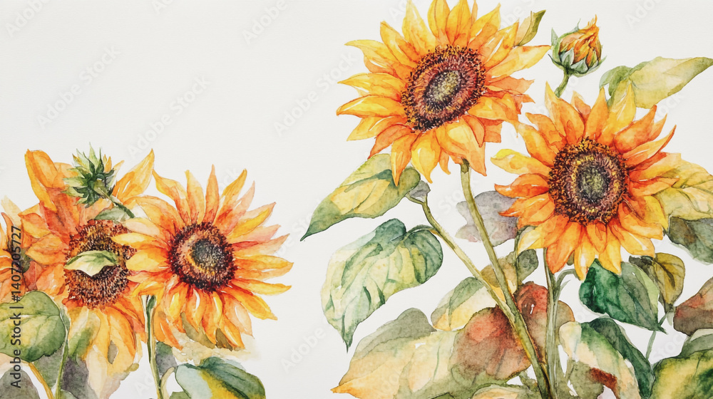 Obraz premium Elegant wedding invitation card background . Minimal hand painted watercolor botanical flowers texture template background. Design for wedding, vip cover, poster, rsvp moderncard.Valentine's Day